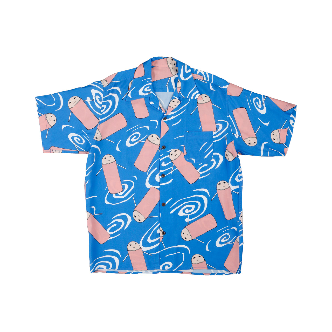 坂田銀時のアロハシャツ(缶バッジ付き)