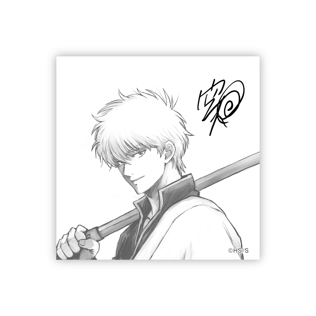 生誕２０周年記念　銀魂展　～はたちのつどい～　記念色紙（封筒＆ステッカー付き） 